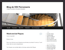 Tablet Screenshot of blog.vdv-ferronnerie.be